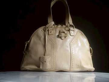 【老時光 OLD-TIME】早期二手老包義大利製YSL肩背包