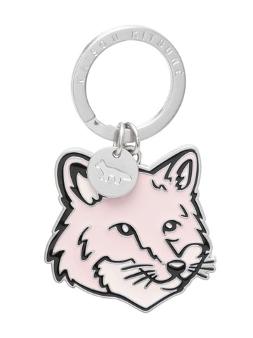 Maison Kitsuné - Fox-head keyring - unisex - Metal - One Size - Silver
