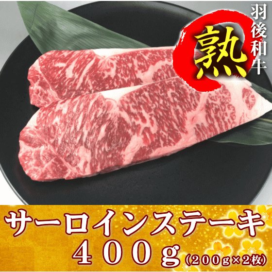 羽後和牛熟　サーロインステーキ　４００ｇ