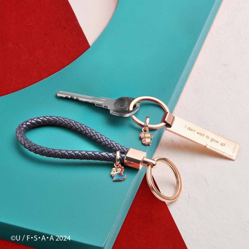 蠟筆小新電影特別版 客製化刻字 皮革/鋼製鑰匙圈 (4色)