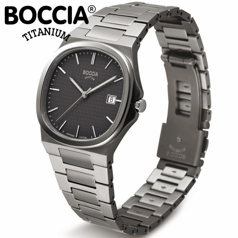 ボッチア 腕時計 メンズ BOCCIA TITANIUM Slim 3657-04 クォーツ 日本製 チタン 37mm カレンダー スリム 薄型 |  LINEブランドカタログ