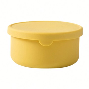 Lestar 耐冷熱可微波日式彩虹矽膠保鮮盒 700ml  1個  金茶色