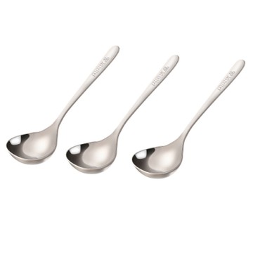 PUSH!餐具304不鏽鋼湯勺 湯匙長柄日式韓式不鏽鋼拉麵勺(可商用)3入組E137-1