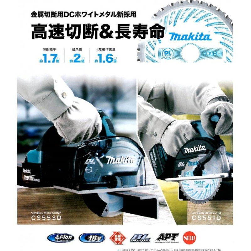 CS553DZS マキタ（makita） 18V 150mm 充電式チップソーカッタ <本体