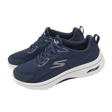 Skechers 健走鞋 Go Walk Arch Fit 2.0 女鞋 寬楦 藍 緩衝 125346WNVLV