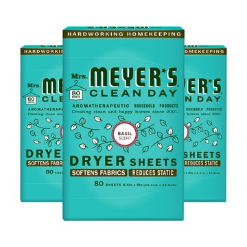Mrs. Meyer's 梅耶夫人 香氛烘衣片-草本 80片 x3入