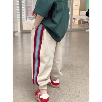 女童運動褲秋裝2026韓國兒童女大童裝春秋款衛褲寬松秋季休閑褲子