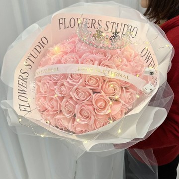 🌷花束禮物🌷女神節情人節520成品花束永生花玫瑰送男女友閨蜜母親節送媽媽母親節 教師節 情人節 生日禮物 永生花 仿