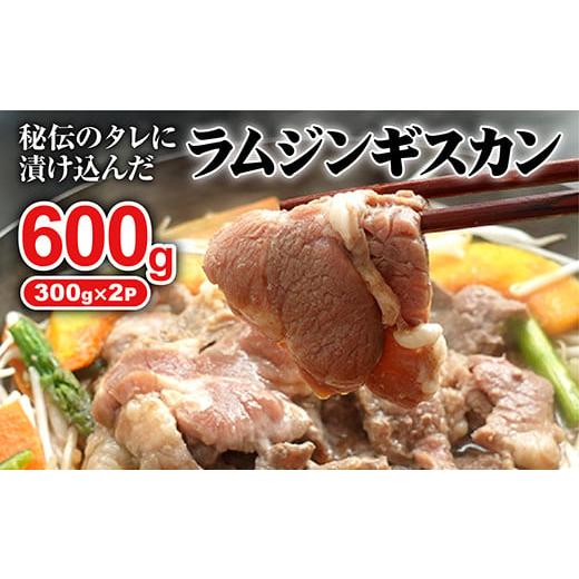 ふるさと納税 北海道 恵庭市 味付きジンギスカン300g×2個