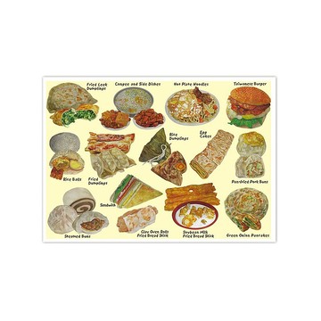 我愛台灣明信片--台灣早餐Taiwanese Breakfast