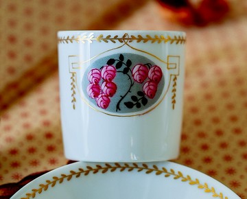 新藝術玫瑰開光濃縮咖啡杯 - 西洋古董