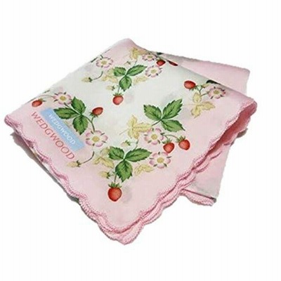 WEDGWOOD ストロベリーハンカチーフ ピンク Sweets3D