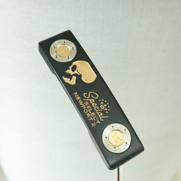 廠家直銷高爾夫球桿推桿骷髏頭一字直條型golf putter