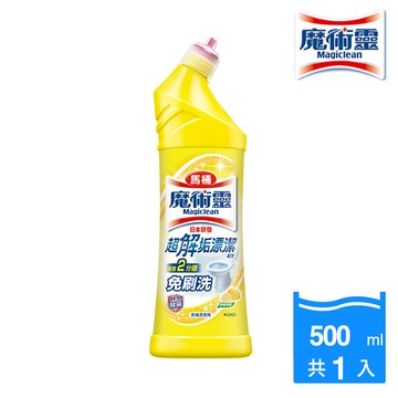 魔術靈 殺菌瞬潔馬桶清潔劑-檸檬清香 500ml