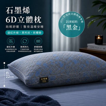 枕頭 台灣製 枕芯 石墨烯立體枕 遠紅外線助眠 高支撐 側睡護頸 飯店級舒眠枕 民宿枕 松果家居