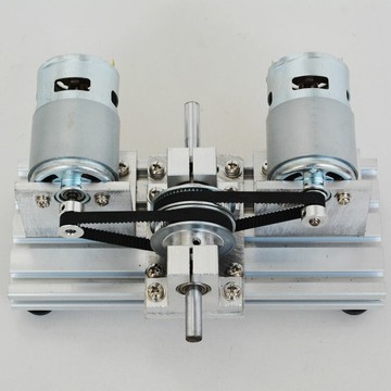 【最低價】【公司貨】雙電機驅動裝置775/795/895直流電機大扭矩高轉低8mm硬軸鋁合金臺