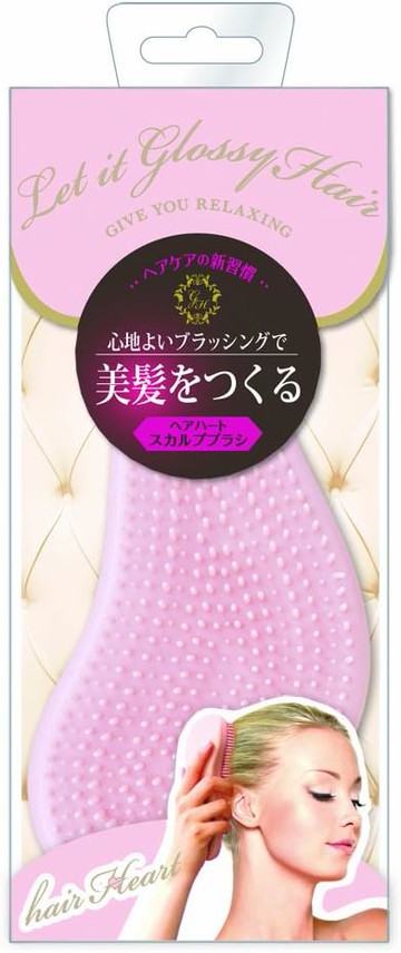 日本 美髮按摩梳子 (粉色)