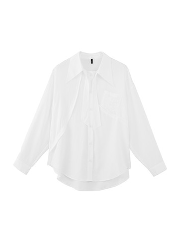 雙流線剪裁襯衫(J051LA007CA) - JUJURY COLLECTION