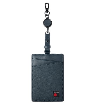 Knirps 德國紅點 兩用識別證件套–十字紋藍