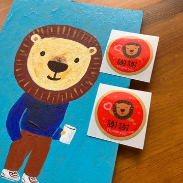 kami春聯小貼紙 ∣ 謝謝 /亮面防水