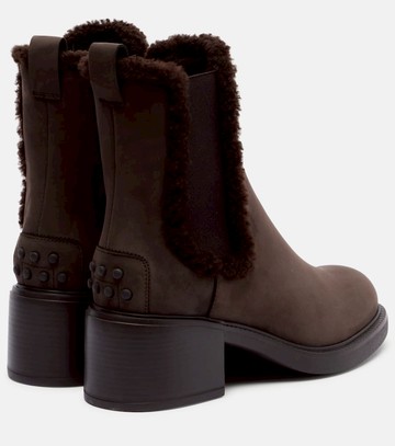 Tod's Shearling-lined leather Chelsea boots