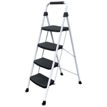 U-CART 四階家用梯(鐵製C款) 白色款附安全鎖 KSL104 KSL104 鐵製C款, 白色款, 附安全鎖