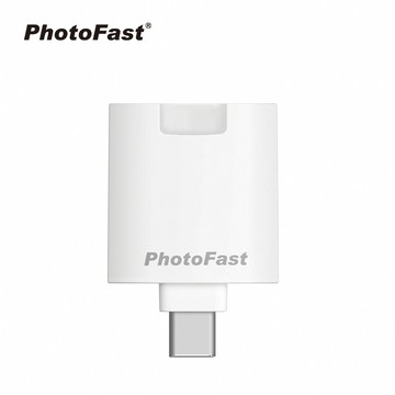 【PhotoFast】PhotoCube Slim 二代 直插式｜充電式 雙系統 PD自動備份方塊Slim-白色