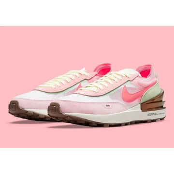 S.G NIKE W WAFFLE ONE DM5452-161 粉紫 解構 雙勾 麂皮 網布 拼接 女
