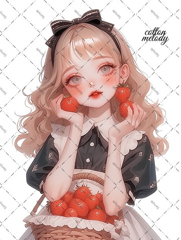 原創貼紙 no.1681 人物貼紙 原創貼紙 人像貼紙 女孩貼紙 原創人物貼紙