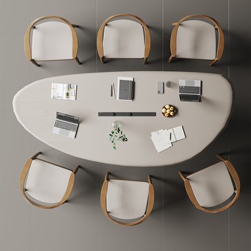 【臺灣公司 可打統編】免運 會議桌 實木長桌 現代簡約實木辦公室會客小圓會議桌輕奢高級感異形洽談桌2025新款 可開發票 全館八折 工廠現貨直銷 新品特價 y10013