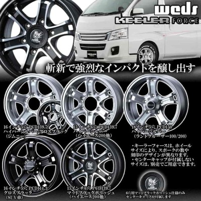 することにしました Weds KEELER FORCE 17×7.5J+25 PCD139. 好評にて