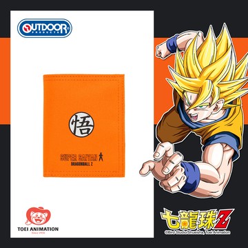 【OUTDOOR】DRAGON BALL聯名款-七龍珠對折短夾-橘色 ODDB22A06OG