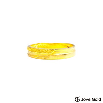 【JoveGold漾金飾】堅定的心黃金女戒指