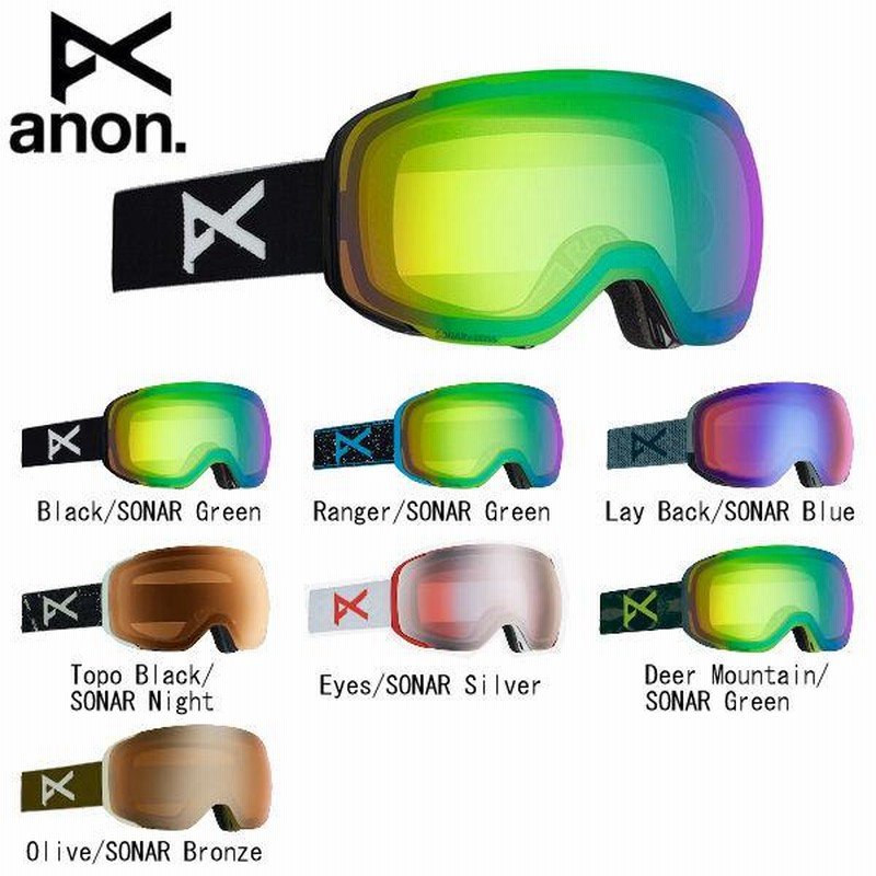 アノン ANON ASIAN FIT ANON M2 GOGGLE + SPARE LENS メンズ スノー