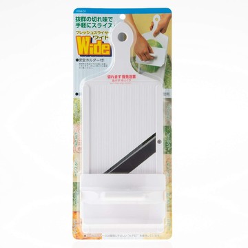 SHIMOMURA 下村 日本蔬菜平面切片器 附手指安全板  銀色  1個