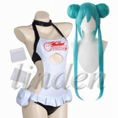 Linden Vocaloid 非公式 二次創作 初音ミク レーシングミク22 水着 コスプレ衣装 アニメ コスチューム 仮装 変装 ウィッグ付き 通販 Lineポイント最大1 0 Get Lineショッピング