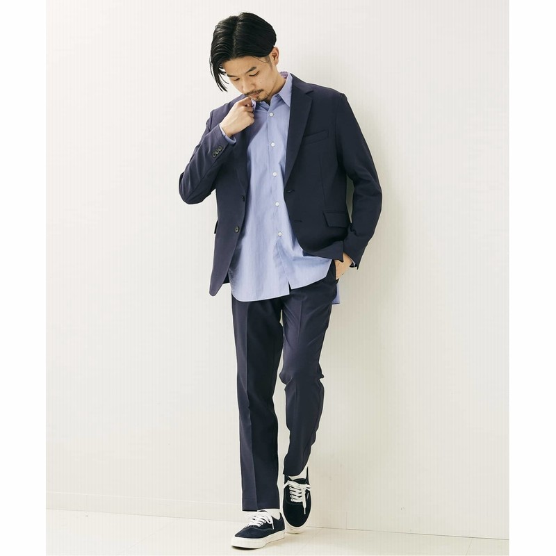 メンズ フォーワンセブン エディフィス 追加予約 ジャケット パンツ2点セット ドライタッチトロスペシャルセットアップ ブルー A S 通販 Lineポイント最大get Lineショッピング