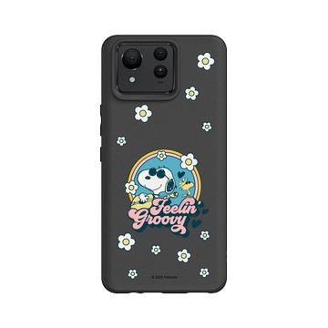 Zenfone 11 Ultra SolidSuit 黑 - 史努比 Snoopy - 開心小花