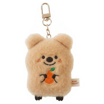 KIKI QUOKKA 濟州島漢拏山橘絨毛鑰匙圈 KIKI棕色  1個  9cm  KIKI 棕色