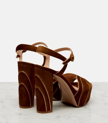 Gianvito Rossi 125 suede platform sandals