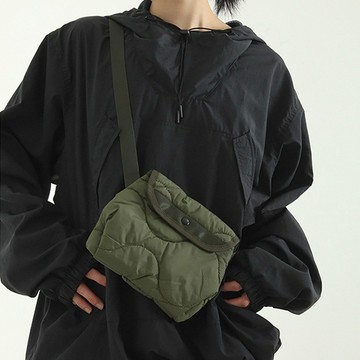 韓系尼龍小包 wave quilting bag菱格單肩斜挎包