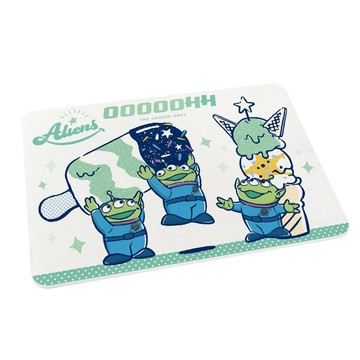 台灣製造 正版授權 頑皮烘焙系列珪藻土吸水地墊-三眼怪冰棒60*39*0.9cm_廠商直送