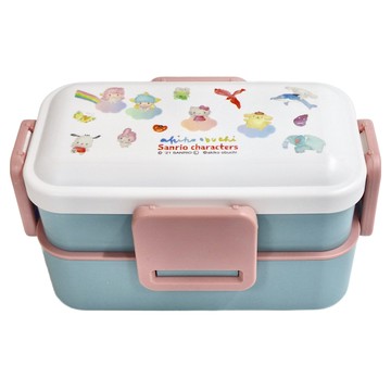 Skater 抑菌樂扣雙層塑膠便當盒 169 x 100 x 90mm 600ml  Sanrio  1個