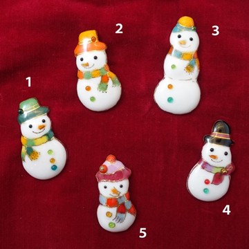 雪人景泰藍領帶夾 2020