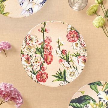 台灣 Vitamin M for Living 復古庭園 23公分 餐盤 梅花