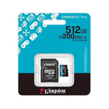 Kingston 金士頓 Canvas Go!Plus microSD 記憶卡 512G GoPro適用