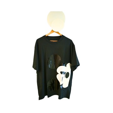 COACH X DISNEY聯名黑色Wink Mickey Mouse眨眼純棉短袖T恤 (女版M/L/XL/XXL)