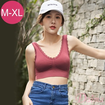 法式精品美胸蕾絲美背極致睡眠/運動BRA/無鋼圈內衣_酒紅#832