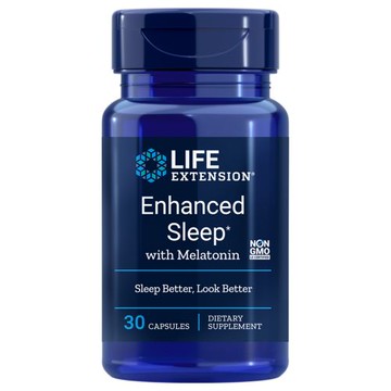 Enhanced Natural Sleep With Melatonin 30 Caps by Life Extension
