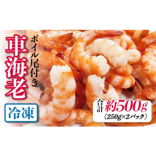 ふるさと納税 長崎県 五島市 五島特産 ボイル 車海老 エビ 尾付き むきえび 500g (250g×2P) 五島市／拓水 五島事業場 [PCU004]